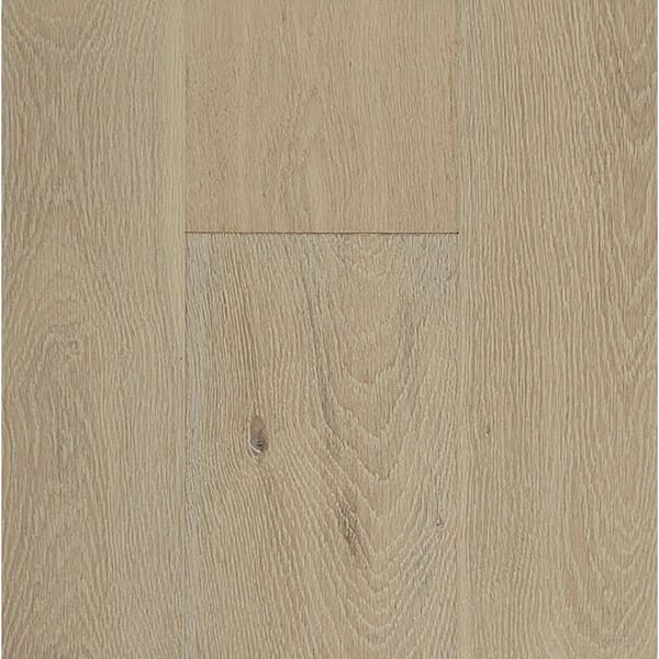 Take Home Sample - 7.48 in. W Sandcastle Wirebrushed Engineered Oak Waterproof Wide Plank Hardwood Flooring