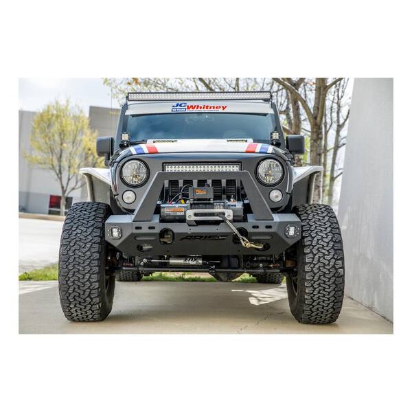 Aries TrailChaser Jeep Wrangler JK Steel Front Bumper Center Section  2081000 - The Home Depot