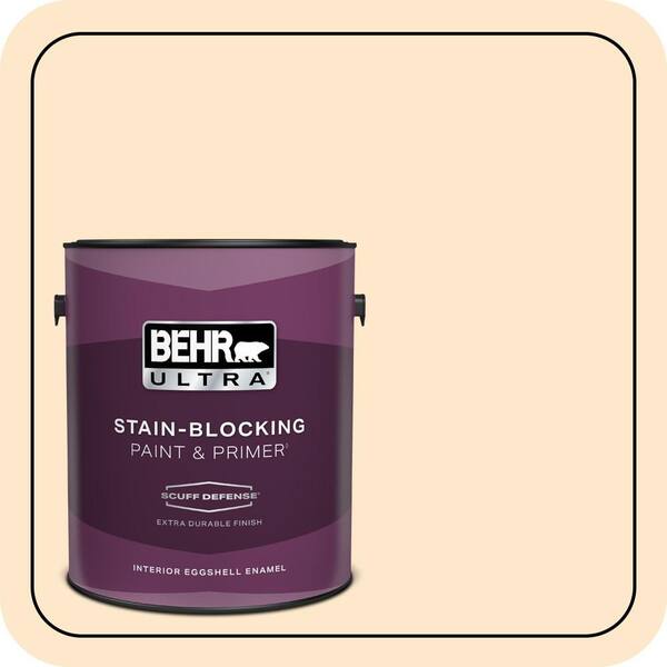 BEHR ULTRA 1 gal. #YL-W02 Spanish Lace Extra Durable Eggshell Enamel Interior Paint & Primer