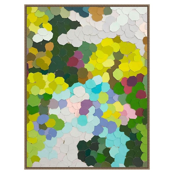 Amanti Art Fruit Orchards Kona Hawaii II by Coco Good 1 Piece Floater Frame Canvas Giclee Abstract Art Print 42 in. x 32 in.