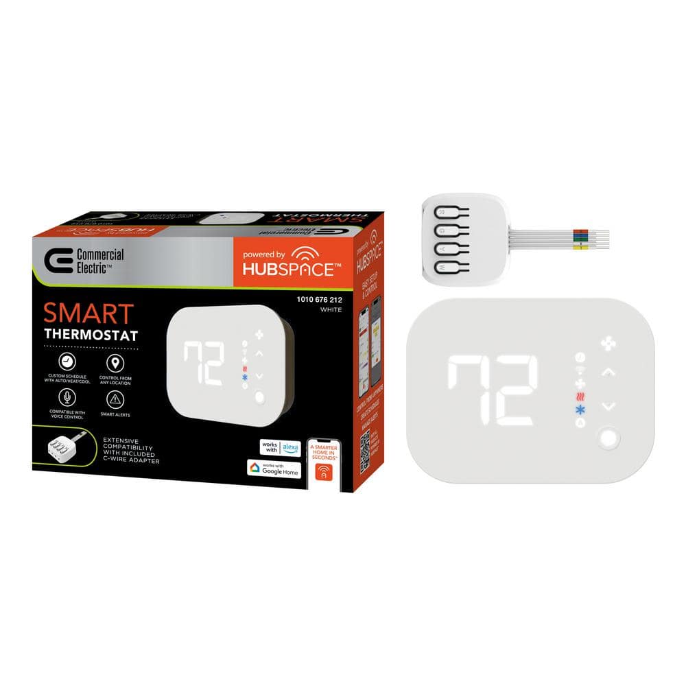 Wi-Fi and Bluetooth Enabled Smart Programmable Thermostat with Schedules Powered by Hubspace without PEK price history on PriceWatchPro
