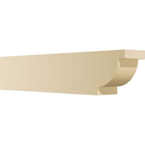 Ekena Millwork Standard Alpine 4 in. W x 6 in. H x 30 in. D Signature Urethane Rafter Tail Outlooker
