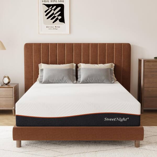 Sweetnight Cooling King Size Medium Memory Foam 12 in. Mattress, Both