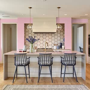 1 gal. #120C-2 Pink Punch Semi-Gloss Interior Paint