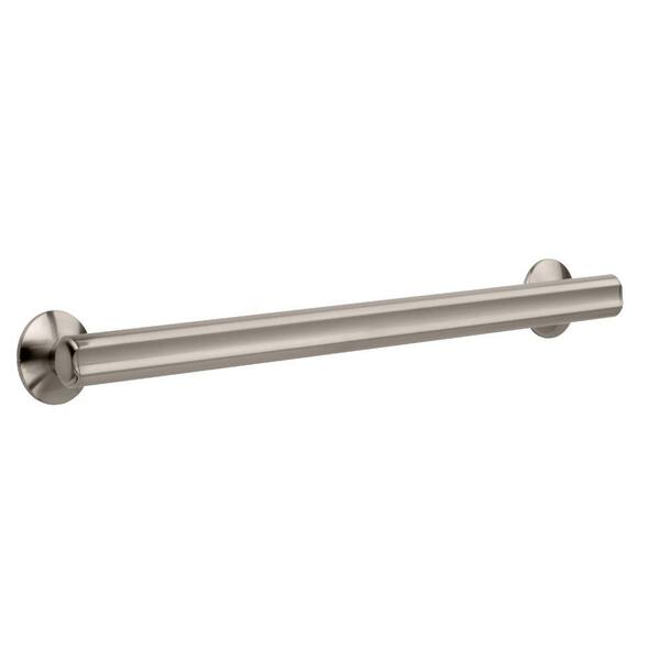 Safety First 24 in. x 1-1/2 in. Concealed Screw ADA-Compliant Designer Grab Bar in Brushed Nickel