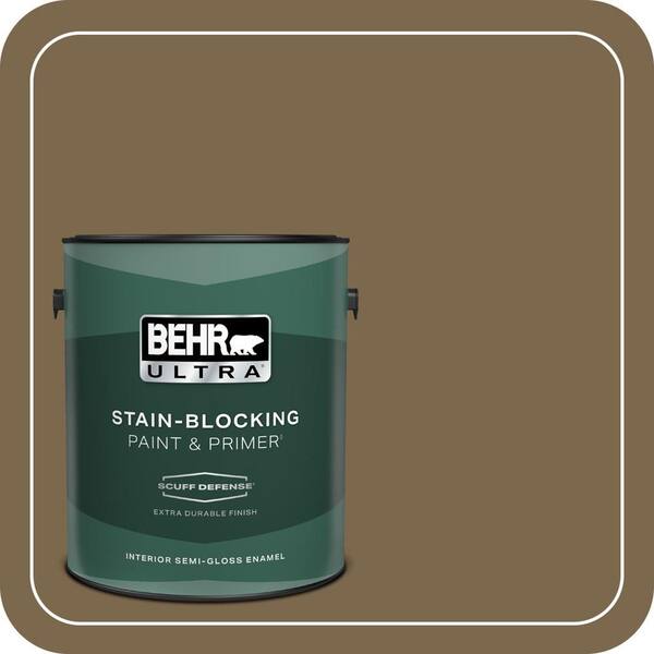 BEHR ULTRA 1 gal. #T14-6 Boho Extra Durable Semi-Gloss Enamel Interior Paint & Primer
