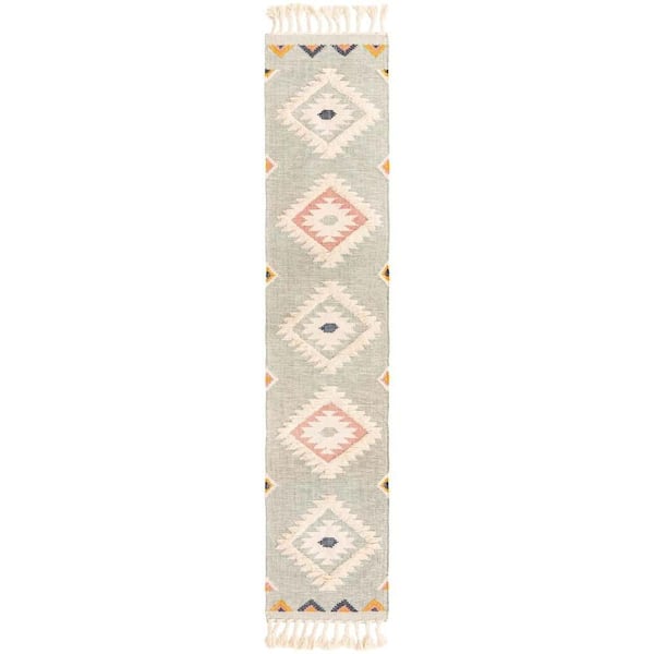 Unique Loom Mesa Papago Light Aqua 2' 7 x 13' 1 Area Rug