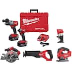 M18 FUEL 18V Lithium-Ion Brushless Cordless Combo Kit (4-Tool) W/Router & Jig Saw