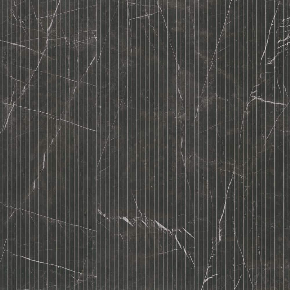 Take Home Tile Sample-UrbanSlat Marmi Noir 4 in. x 4 in. Satin Ceramic Fluted Wall Tile price history on PriceWatchPro
