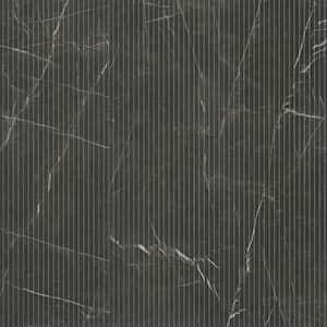 UrbanSlat Marmiro Noir 16 in. x 48 in. Satin Ceramic Fluted Wall Tile (15.51 sq. ft./Case)