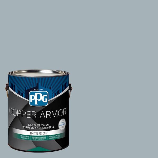 COPPER ARMOR 1 gal. PPG1037-3 Special Delivery Eggshell Antiviral and Antibacterial Interior Paint with Primer