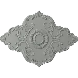 67-1/8" W x 48-5/8" H x 1-7/8" Piedmont Urethane Ceiling Medallion (Fits Canopies up to 6-1/2"), Primed White