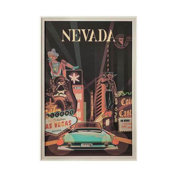 Nevada Go Series 1 Brown Framed Wall Art 61.5 in x 41.5 in.