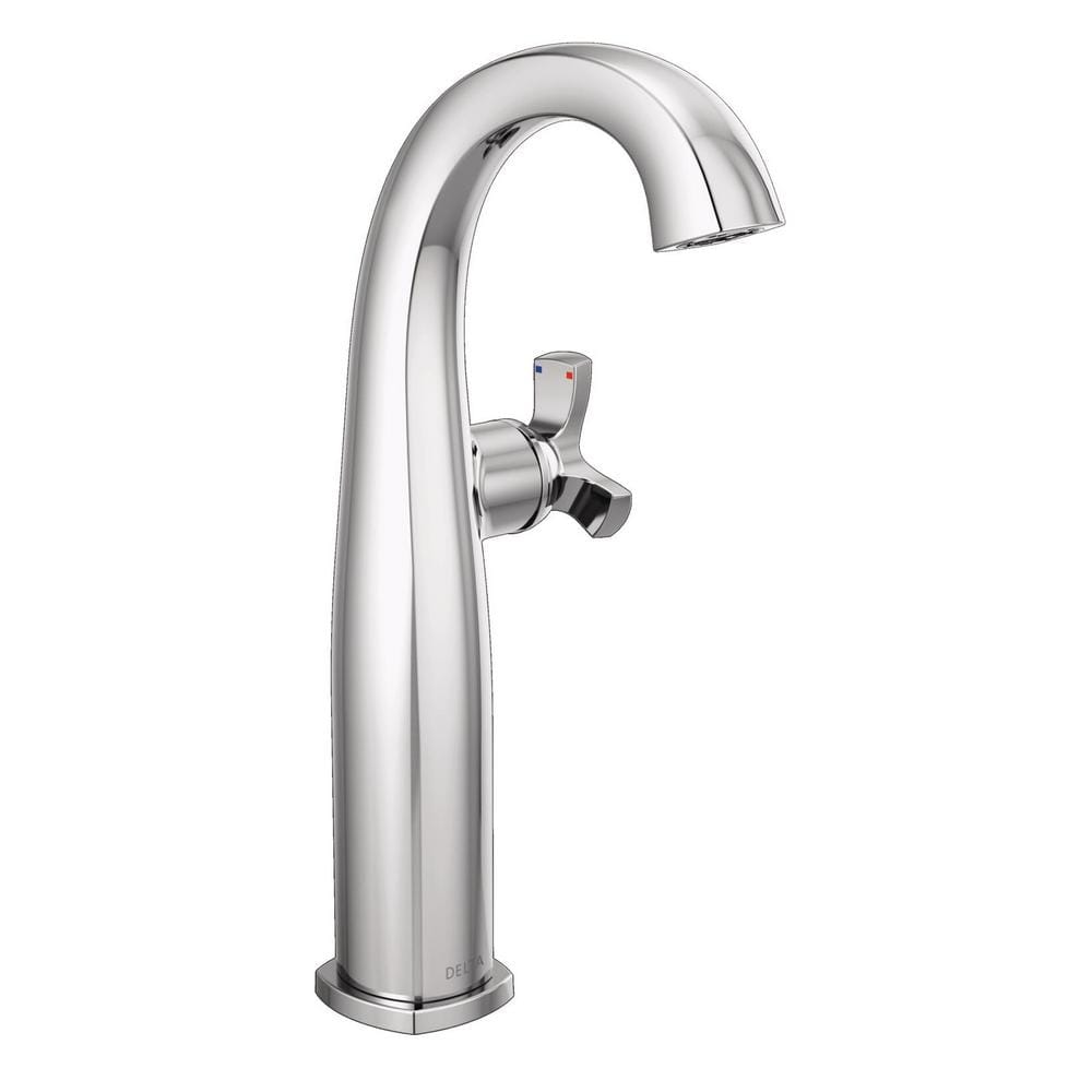 Stryke Polished Chrome Single Handle Vessel Bathroom Faucet