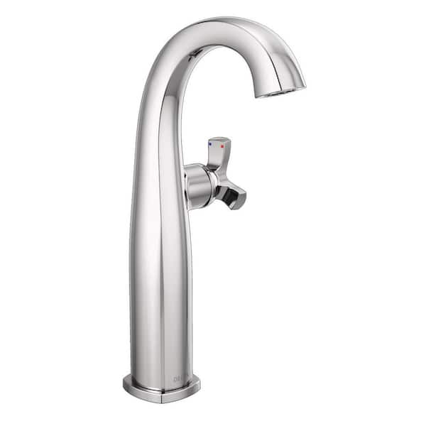 Delta Stryke Single Handle Vessel Sink Faucet in Polished Chrome