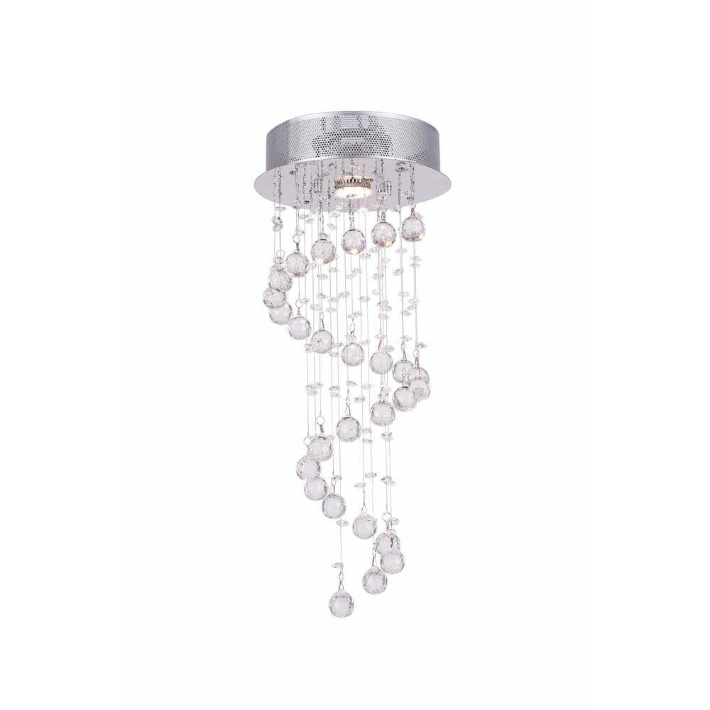 Spiral 1 Light Flush Mount With Chrome Finish price history on PriceWatchPro