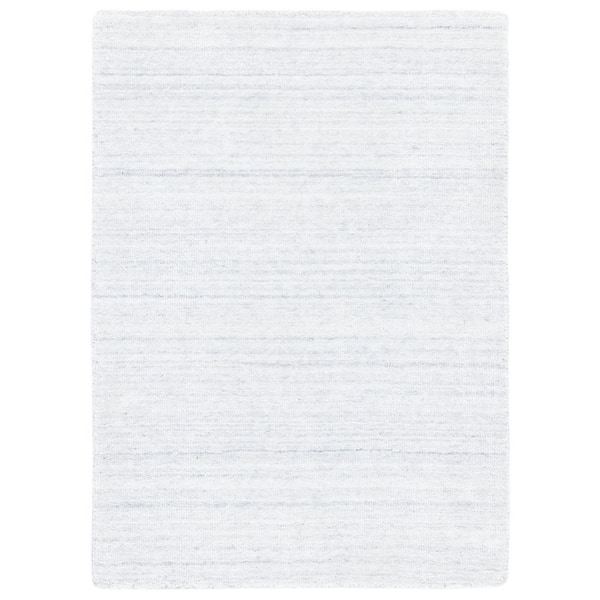 Mirage 3 ft. x 5 ft. Light Gray Distressed Striped Area Rug