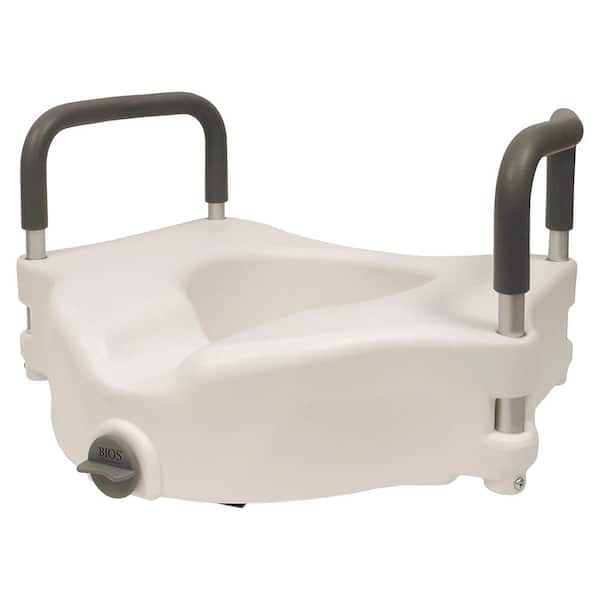 BIOS LIVING Raised Toilet Seat with Handles 59013 The Home Depot