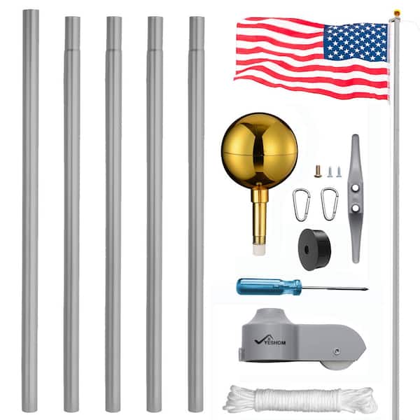 Tatayosi 20FT Aluminum Flag Pole