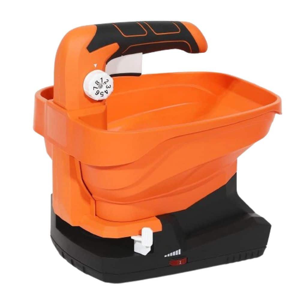 7.25 lb. Plastic Handheld Seed Spreader 8-Seed Settings & 6-Speed Levels Sp