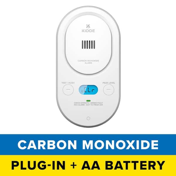 Plug-In Carbon Monoxide Detector for Home with AA Battery Backup, Easy-to-Read Digital Backlit Display, COPD