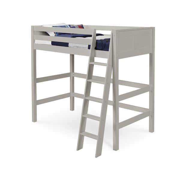 Grey Twin Panel High Loft Bed