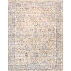 Majestic Beige/Blue 12 ft. x 15 ft. Abstract Area Rug