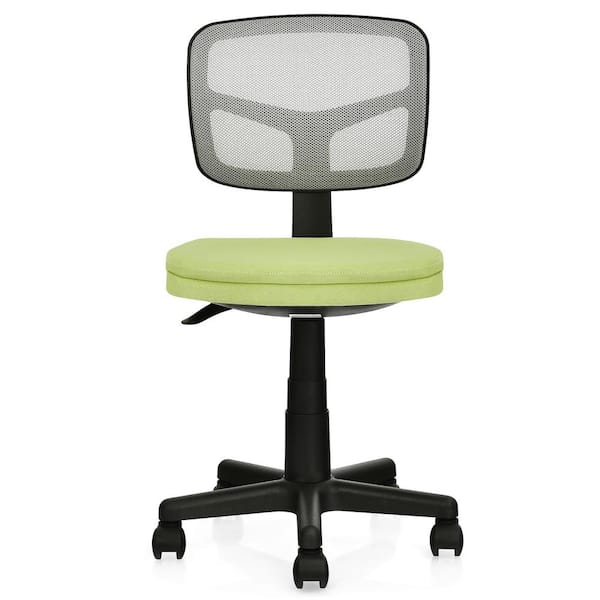 Costway Green Plastic Office Chair Adjustable Swivel