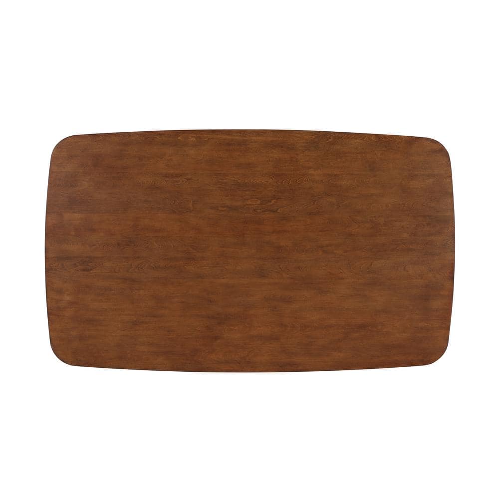 Bonito 59-inch Walnut Finish Rectangular Wood Dining Table