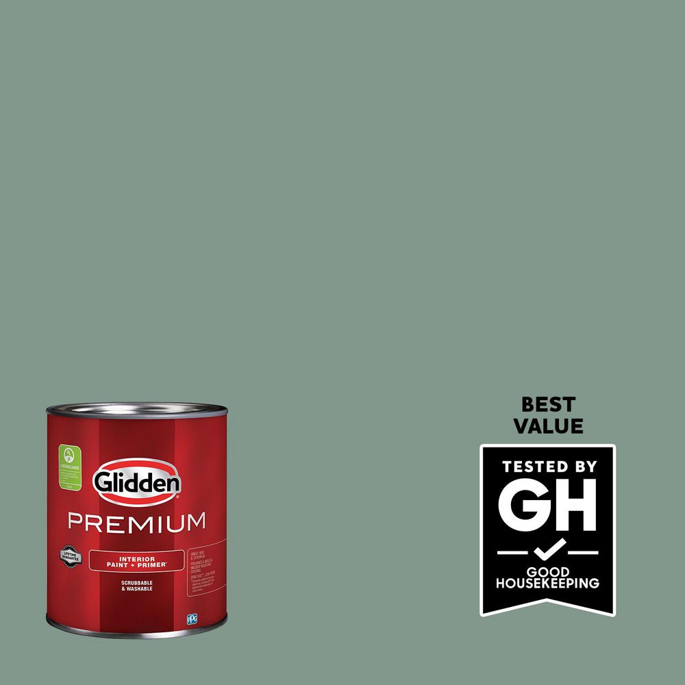 Glidden Premium 1 qt. PPG1135-5 Paradise Found Semi-Gloss Interior
