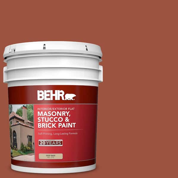5 gal. #210D-7 Firebrick Flat Interior/Exterior Masonry, Stucco and Brick Paint