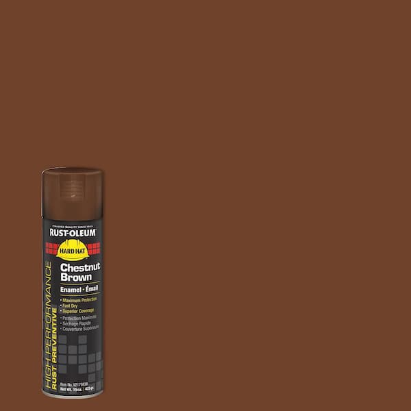 Rust-Oleum 15 oz. Rust Preventative Gloss Chestnut Brown Enamel Spray Paint (Case of 6)