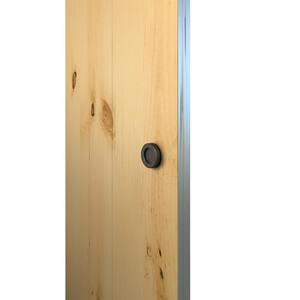 2 in. Espresso 2-Sided Dual Mount Cabinet Knob for Wood or Glass Doors