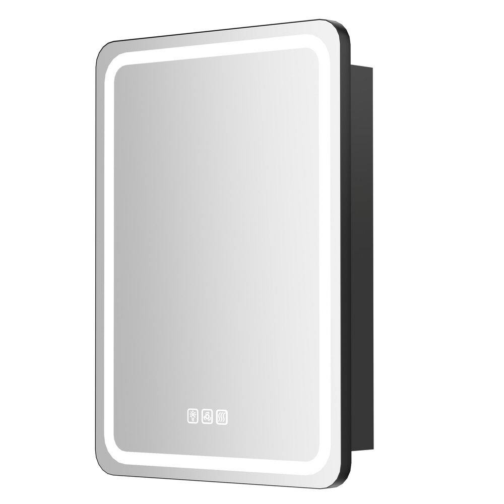 20 in. W x 28 in. H Rectangular Iron Medicine Cabinet with Mirror and Light, Dimmable, Anti-fog, Fully Assembled price history on PriceWatchPro