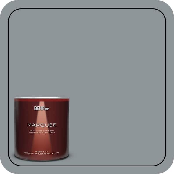 BEHR MARQUEE 1 Qt. #N450-4 Moonquake One-Coat Hide Matte Interior Paint & Primer