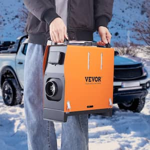 Diesel Air Heater, 12-Volt 5-KW All-on-1 Diesel Heater with Remote Control and LCD, 5L Fuel Tank Portable Parking Heater