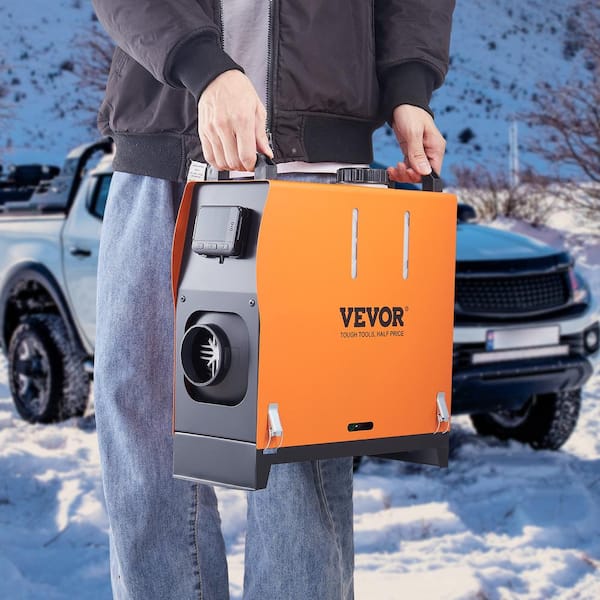 VEVOR Diesel Air Heater 17,060 BTU 12-Volt All-on-1 Diesel Heater 5KW Other Fuel Type Space Heater with Remote Control and LCD