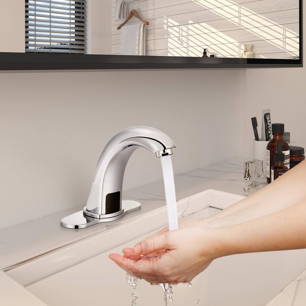 Chrome Hands-Free Automatic Sensor Bathroom Faucet