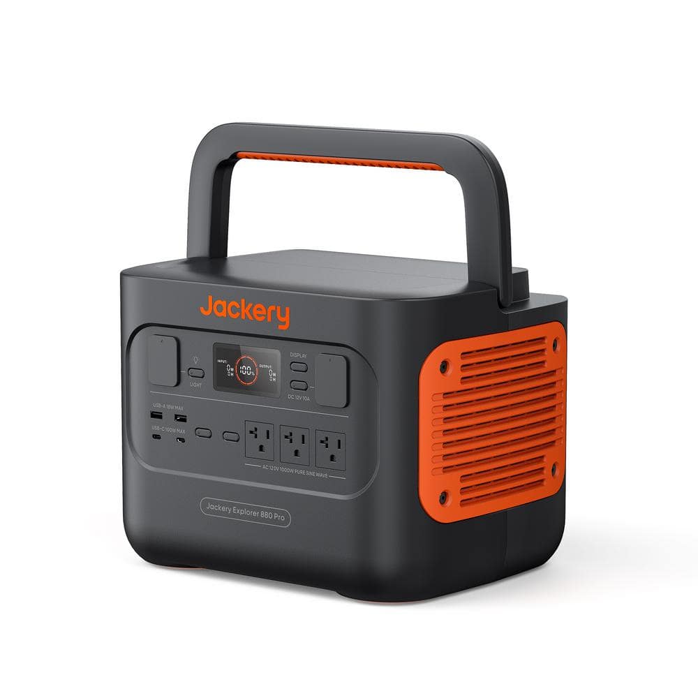 Jackery 1000W Continuous/2000W Peak Output, Explorer 880 Pro Push ...