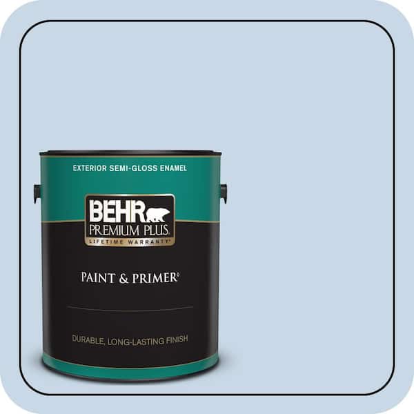 BEHR PREMIUM PLUS 1 gal. #580C-2 Lively Tune Semi-Gloss Enamel Exterior Paint & Primer
