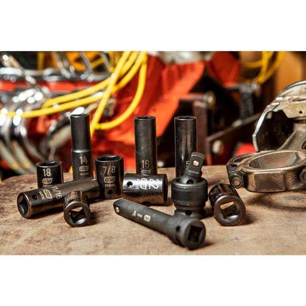 GearWrench Impact-Steckschlüssel – 3/8" Auf 1/2" Antrieb, Chrom-Molybdän-Stahl