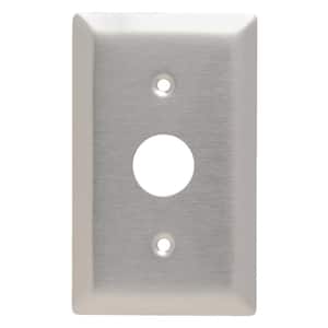 Pass & Seymour 302/304 S/S 1 Gang KL Locking Switch 0.906-in. Hole Wall Plate, Stainless Steel (1-Pack)