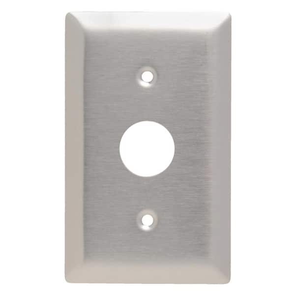 Legrand Pass & Seymour 302/304 S/S 1 Gang KL Locking Switch 0.906-in. Hole Wall Plate, Stainless Steel (1-Pack)