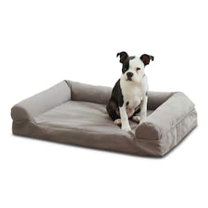 Luna Medium Gray Microfiber Sofa Dog Bed