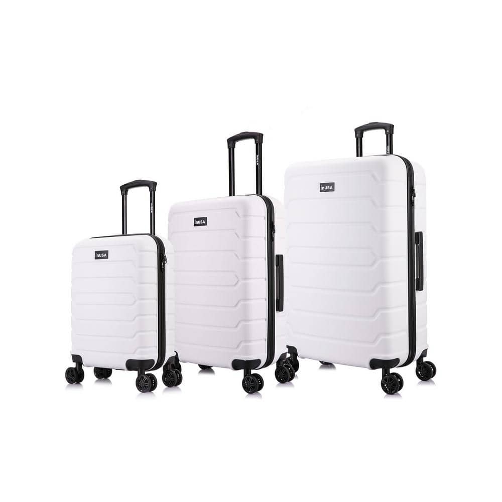 19V69 ITALIA Arrow 24 Expandable Spinner Suitcase (Bianco White