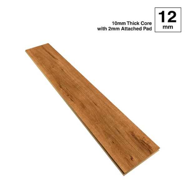 Home Decorators Collection Autumn Valley Oak 12 mm T x 8 in. W Waterproof Laminate Wood Flooring(15.94 sqft./Case) 361042-2K735