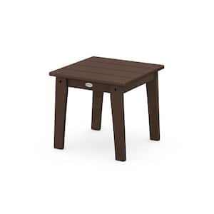 Grant Park Mahogany Square Plastic Outdoor Side Table