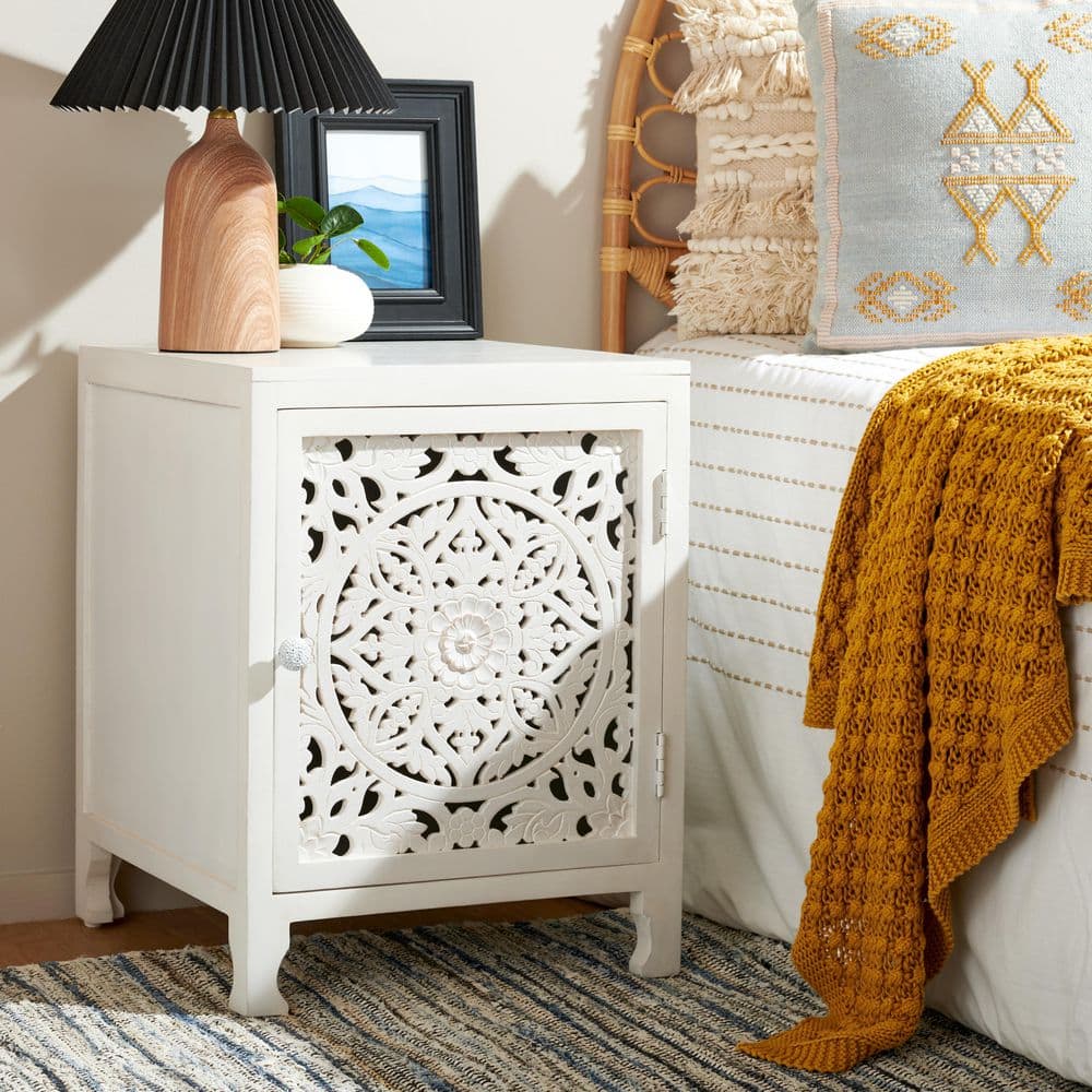 Reimu White Washed 1 Door Nightstand price history on PriceWatchPro