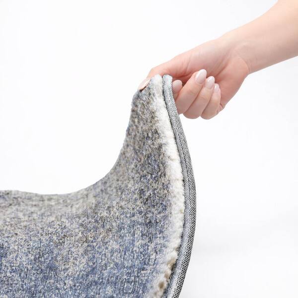 Dream Shag Premium Machine Washable Abstract ADS840 Blue 5 ft. x 7 ft. 6 in. Area Rug