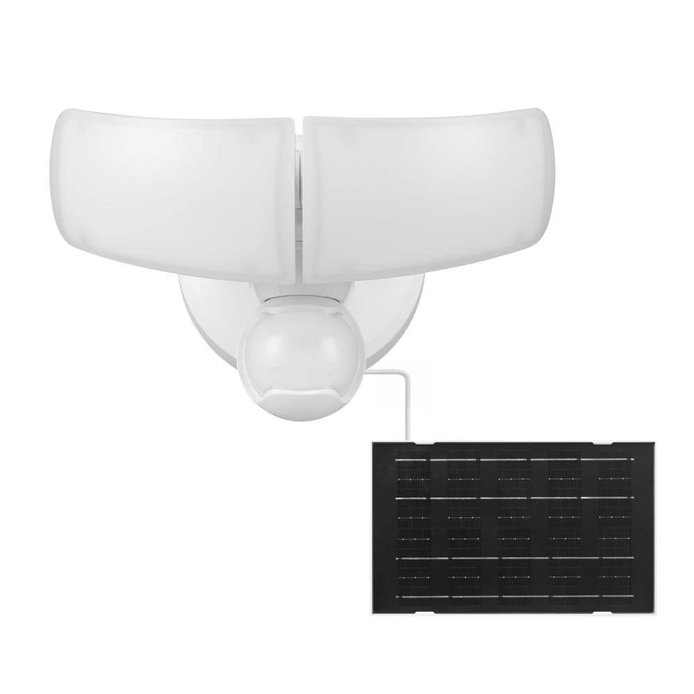 0-Watt 1400 Lumen 180 Degree White Motion Sensing Integrated LED Bulb Included Solar Flood Light price history on PriceWatchPro